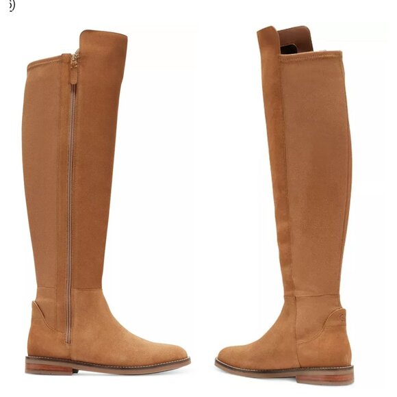 NWOB Cole Haan Women's Chase Zip Cushioned Knee Boots - Picture 2 of 13